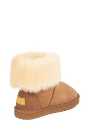 Just Sheepskin Brown Ladies Cornwall Sheepskin Boots - Image 2 of 5