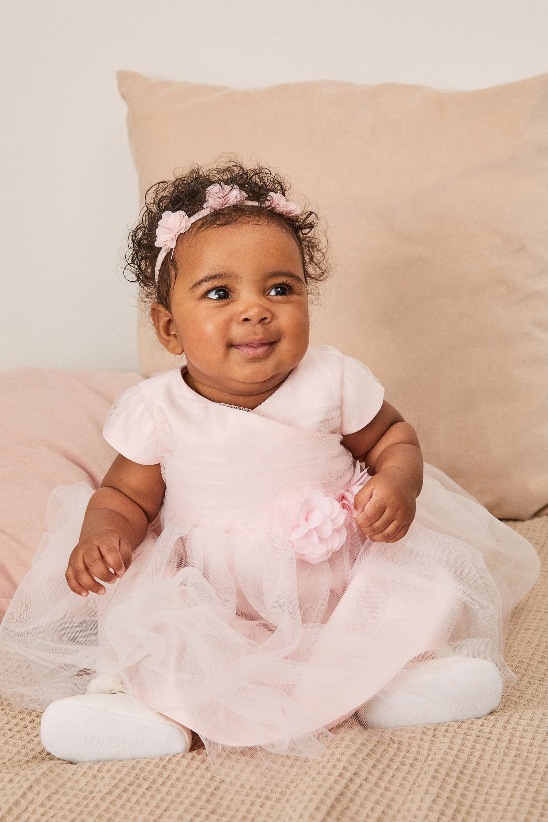 Buy Lipsy Pink Baby Tulle Occasion Dress from Next Luxembourg