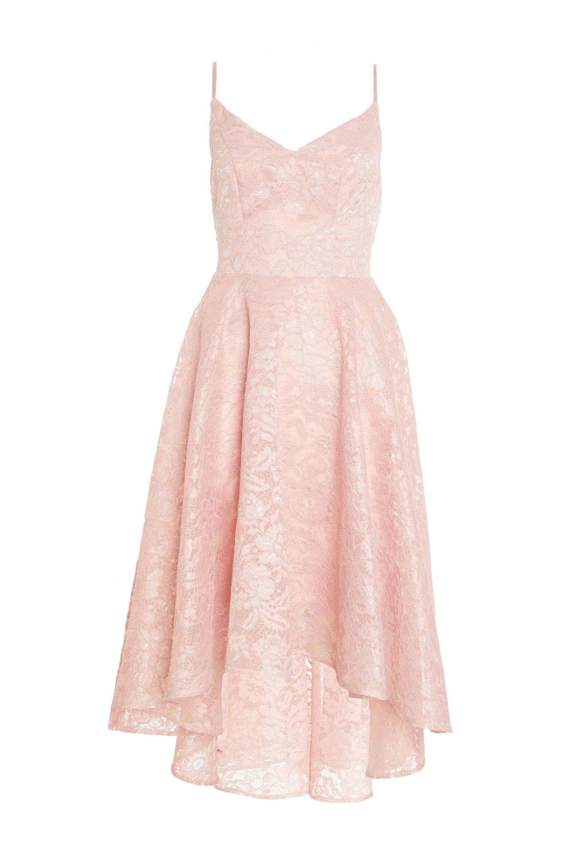 Quiz lace dip hem maxi dress store