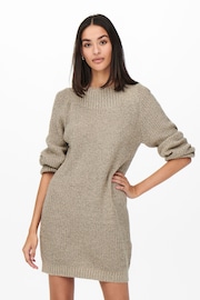 JDY Natural Knitted Dress - Image 1 of 7