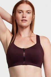 Victoria's Secret Winter Wine Purple Smooth Front Fastening Wired High Impact Sports Bra - Image 1 of 4