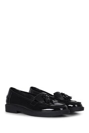 Linzi Black Kamille Black Patent Loafer With Tassel Detail - Image 3 of 4