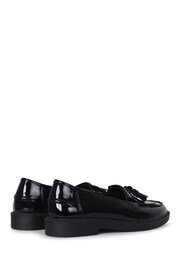 Linzi Black Kamille Black Patent Loafer With Tassel Detail - Image 4 of 4