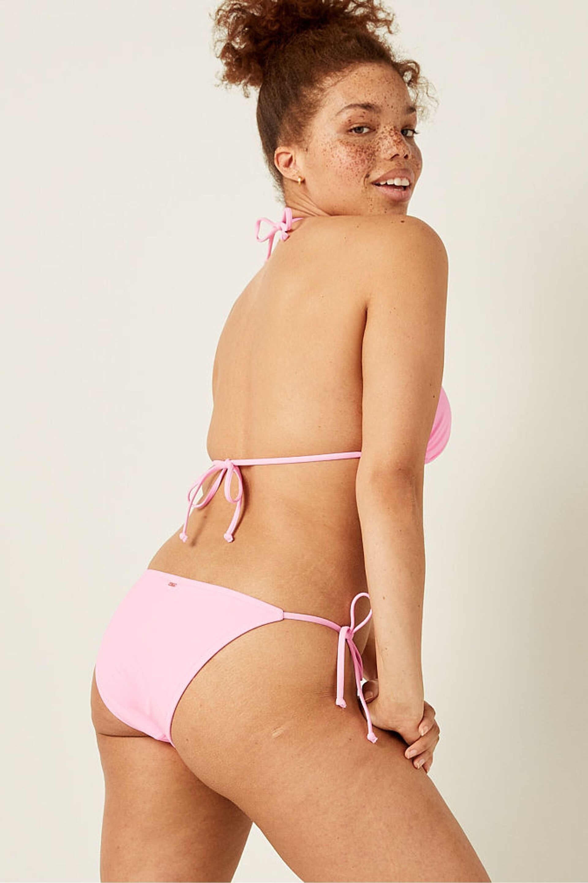 Victoria's Secret PINK Ruched String Bikini Swim Bottom - Image 3 of 5