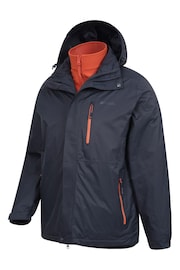 Mountain Warehouse Blue Bracken Extreme 3 In 1 Mens Waterproof Jacket - Image 5 of 6