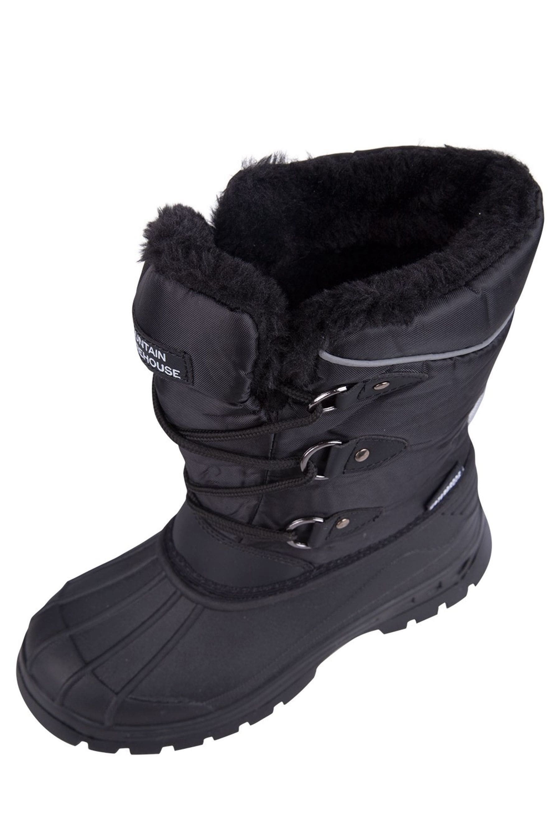 Buy Mountain Warehouse Black Whistler Fleece Lined Snow Boot from Next Luxembourg