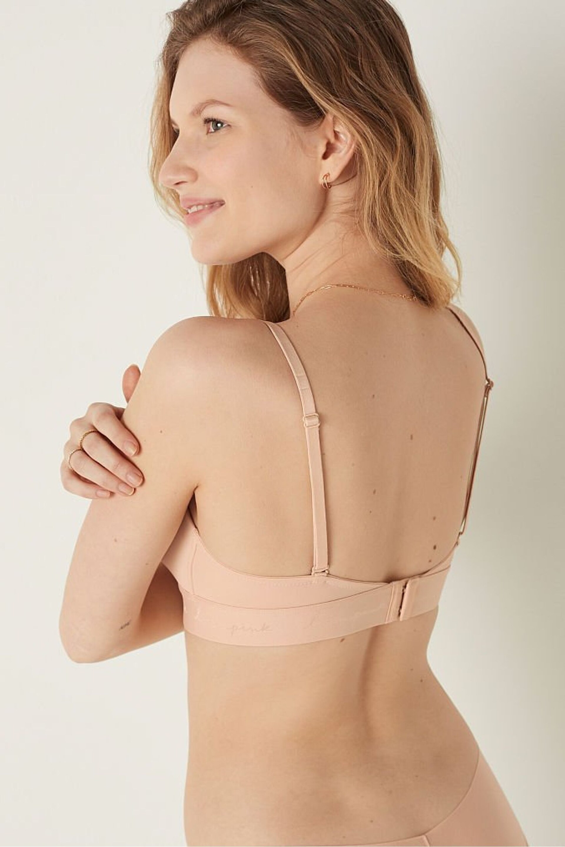 Victoria's Secret PINK Champagne Nude Non Wired Lightly Lined Smooth T-Shirt Bra - Image 2 of 5