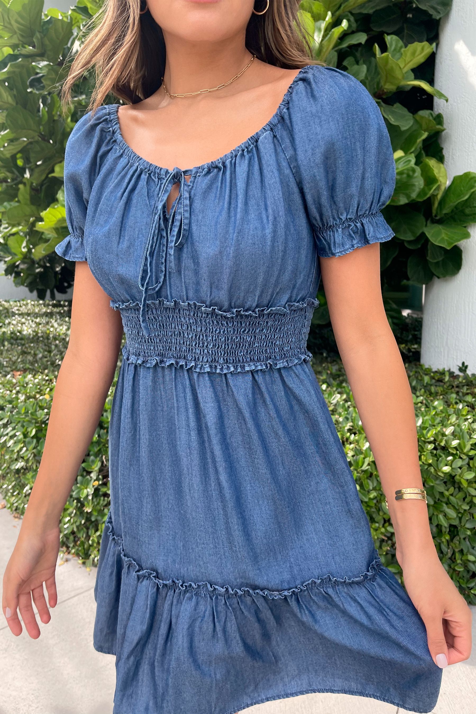 Buy Lipsy Lightweight Denim Milkmaid Mini Dress from Next Austria