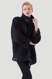 Kaldtvaer Black Askim Oversized Reversible Aviator Jacket - Image 1 of 5