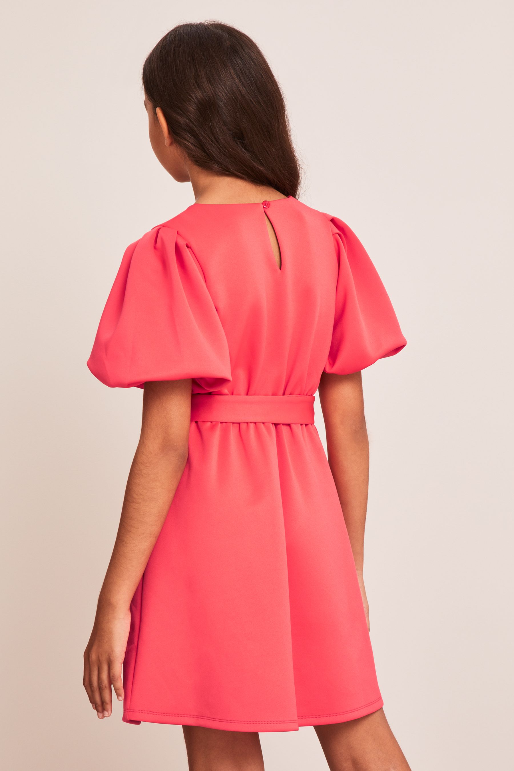 Lipsy mini scuba skater dress in pink floral cheap