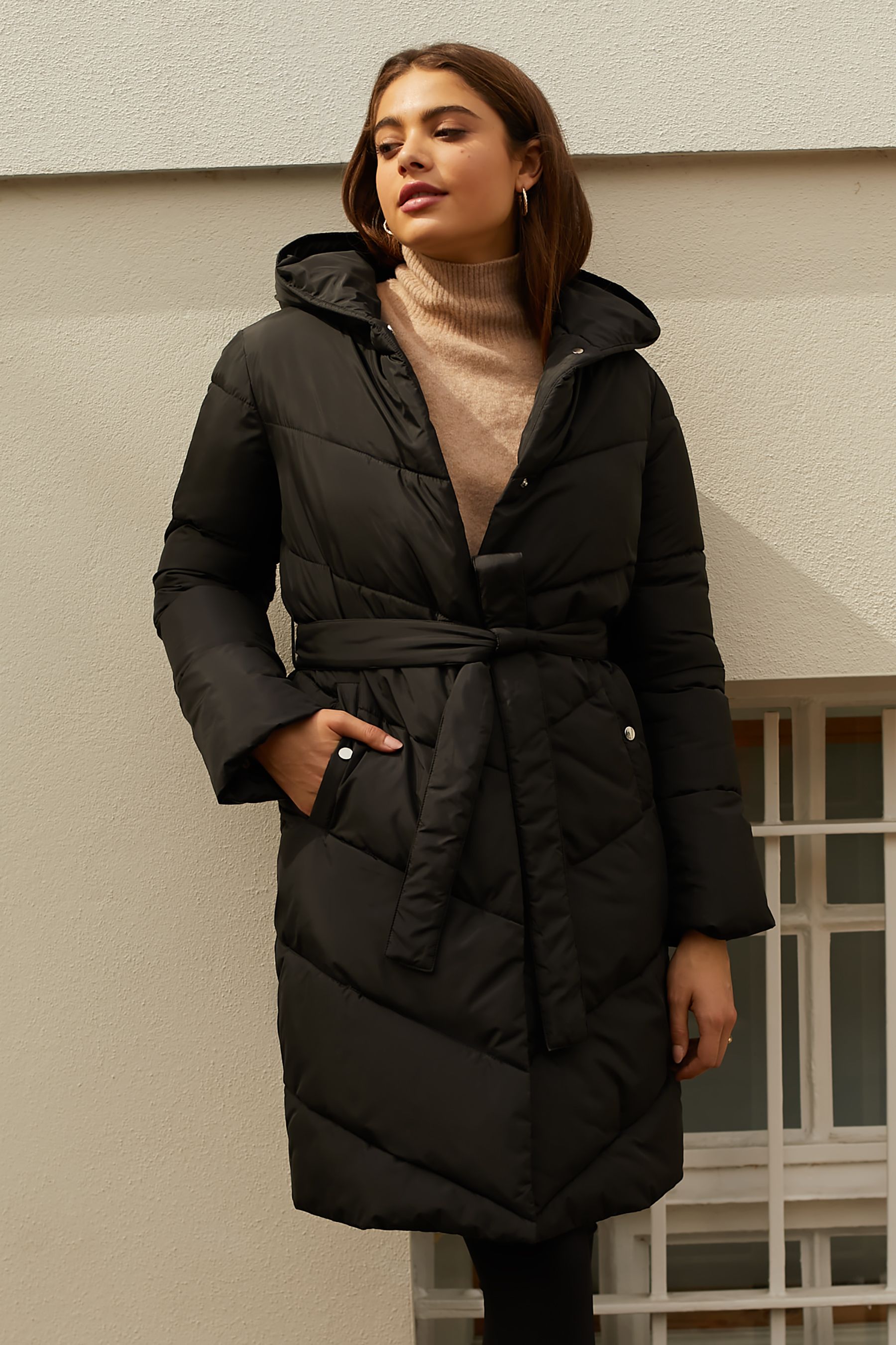 Buy Friends Like These Black Shawl Collar Coat from Next Austria