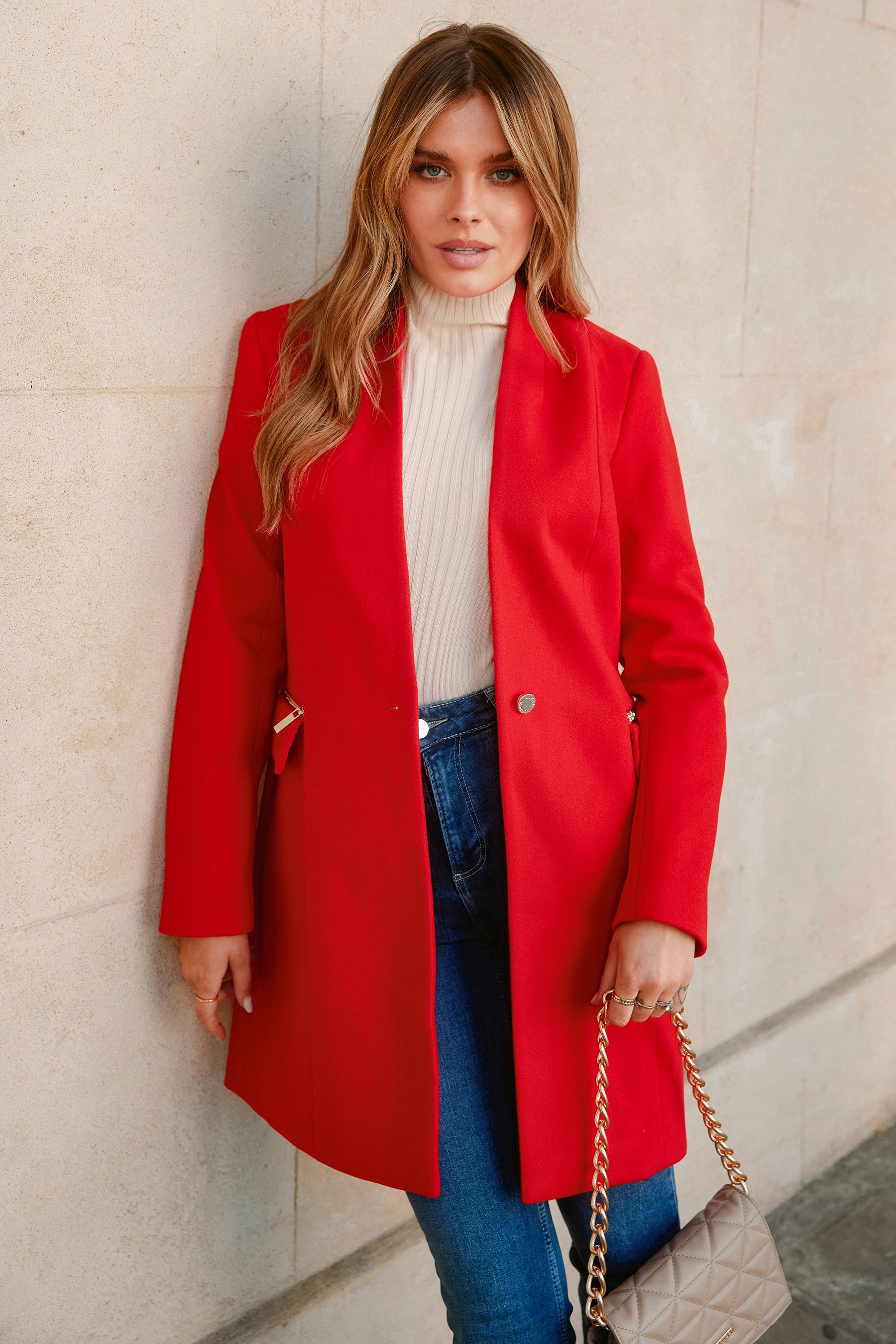 Buy Lipsy Red Regular Coat from Next Luxembourg