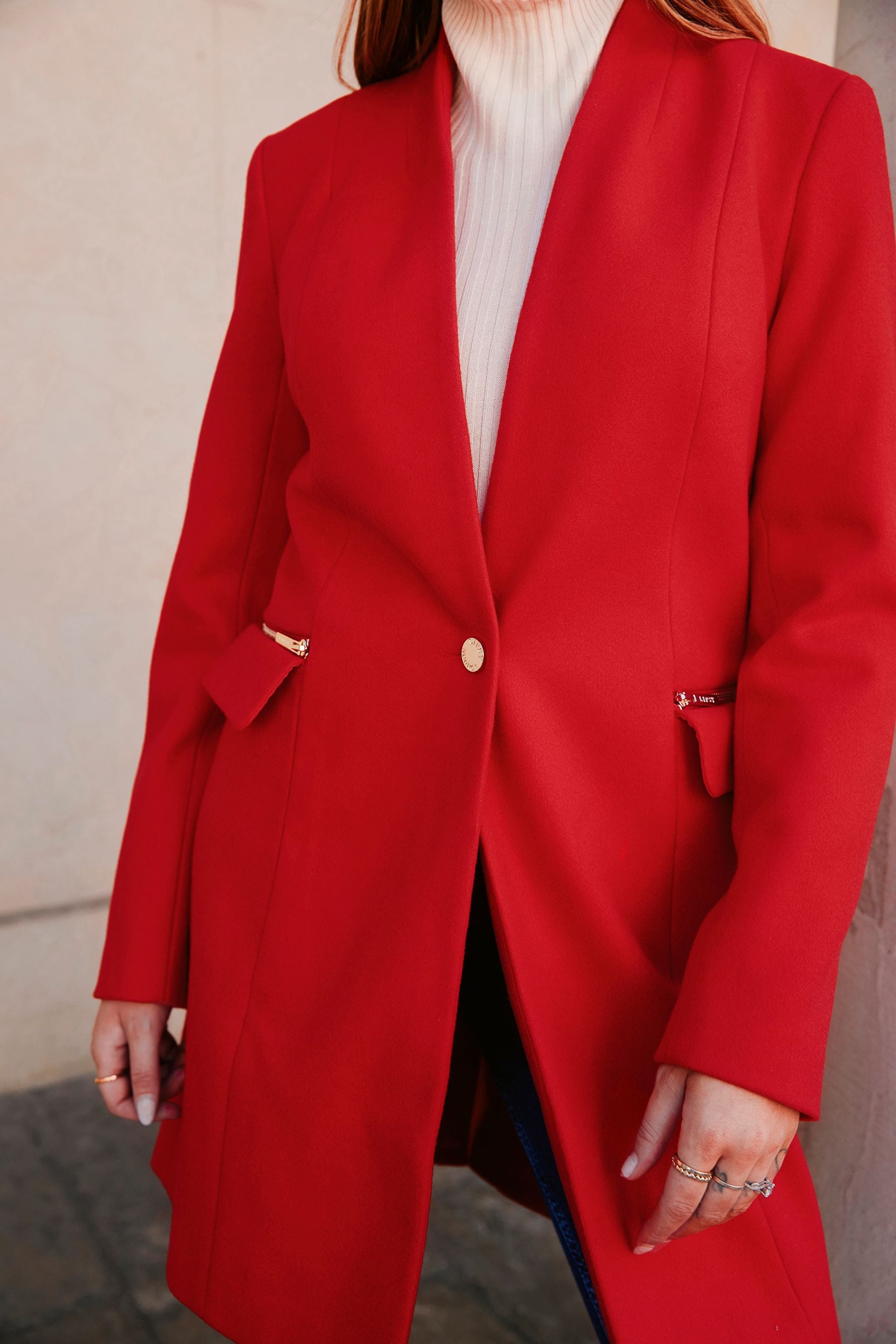 Man by lipsy wool crombie coat deals