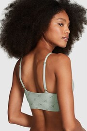 Victoria's Secret PINK Iceberg Green Script Non Wired Push Up Lounge Bralette - Image 2 of 4