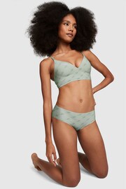 Victoria's Secret PINK Iceberg Green Script Non Wired Push Up Lounge Bralette - Image 3 of 4