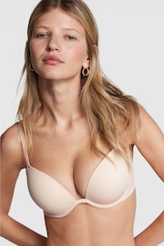 Victoria's Secret PINK Nude Marzipan Super Push Up Bra - Image 1 of 3