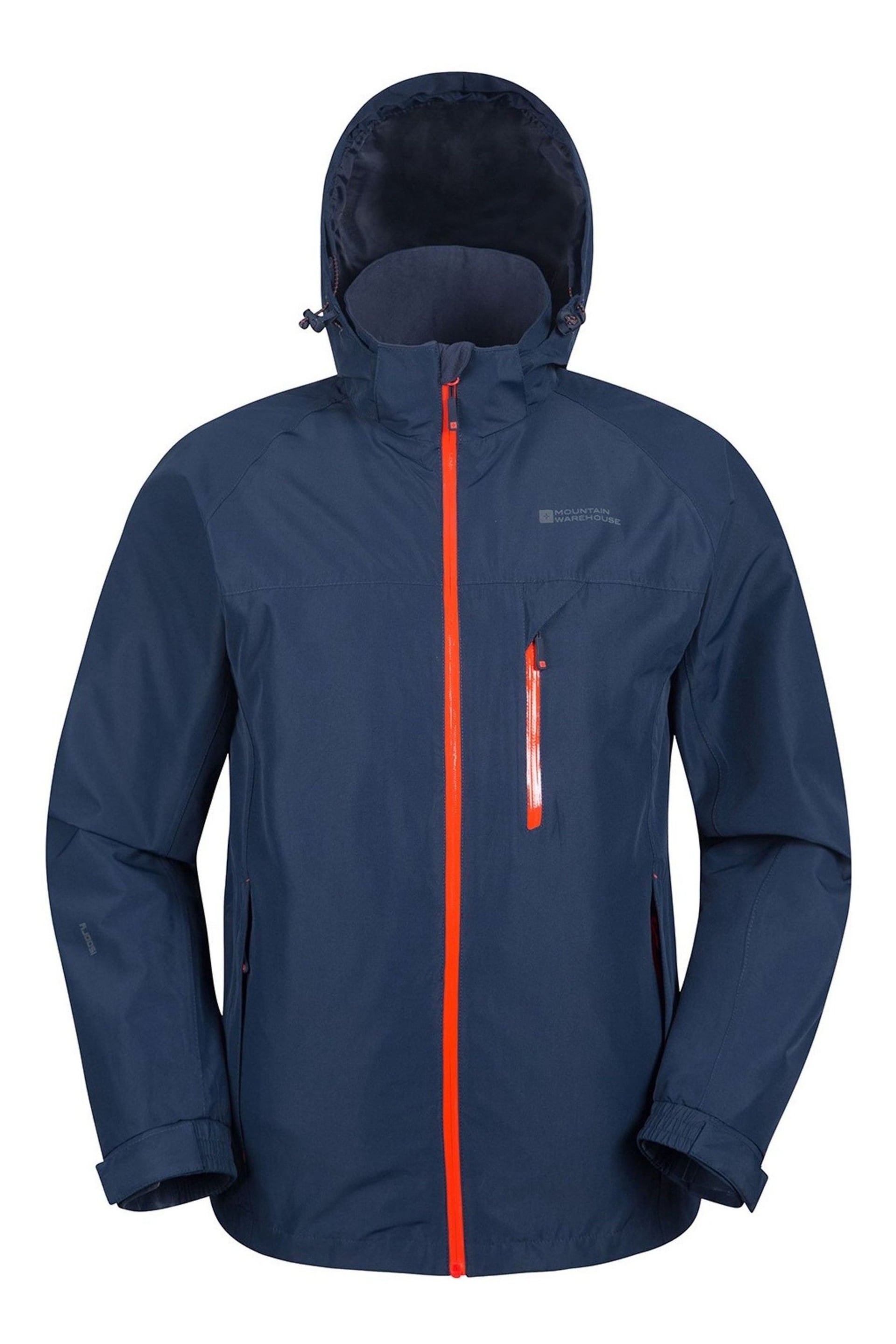 Mountain Warehouse Blue Brisk Extreme Mens Waterproof Jacket - Image 1 of 6