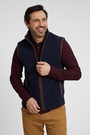 Mountain Warehouse Blue Rove Mens Fleece Gilet - Image 1 of 6