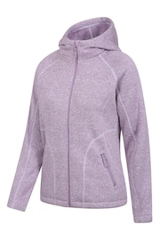 Mountain Warehouse Light Purple Nevis Womens Borg Lined Hoodie - Image 4 of 7