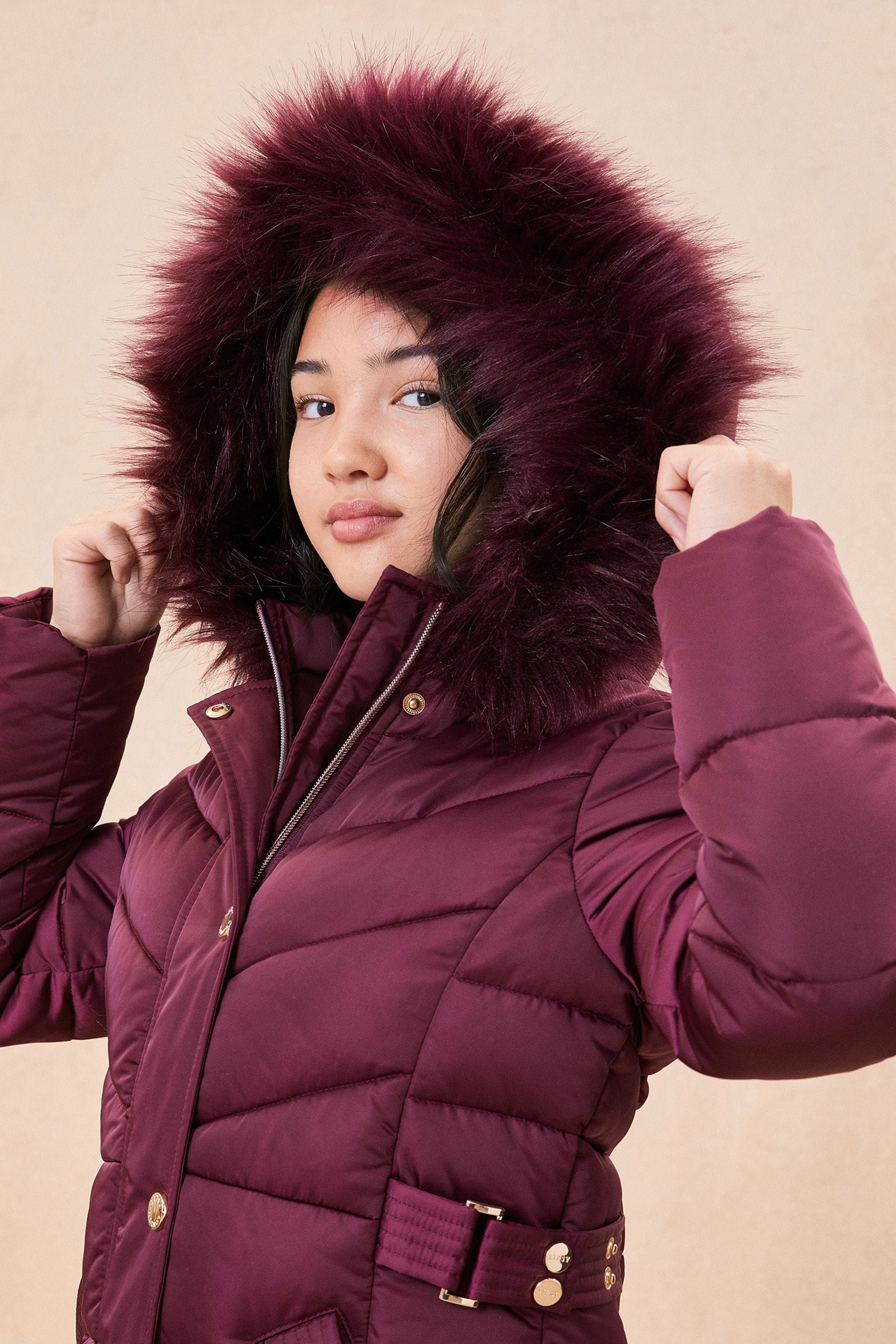 Lipsy burgundy coat hotsell