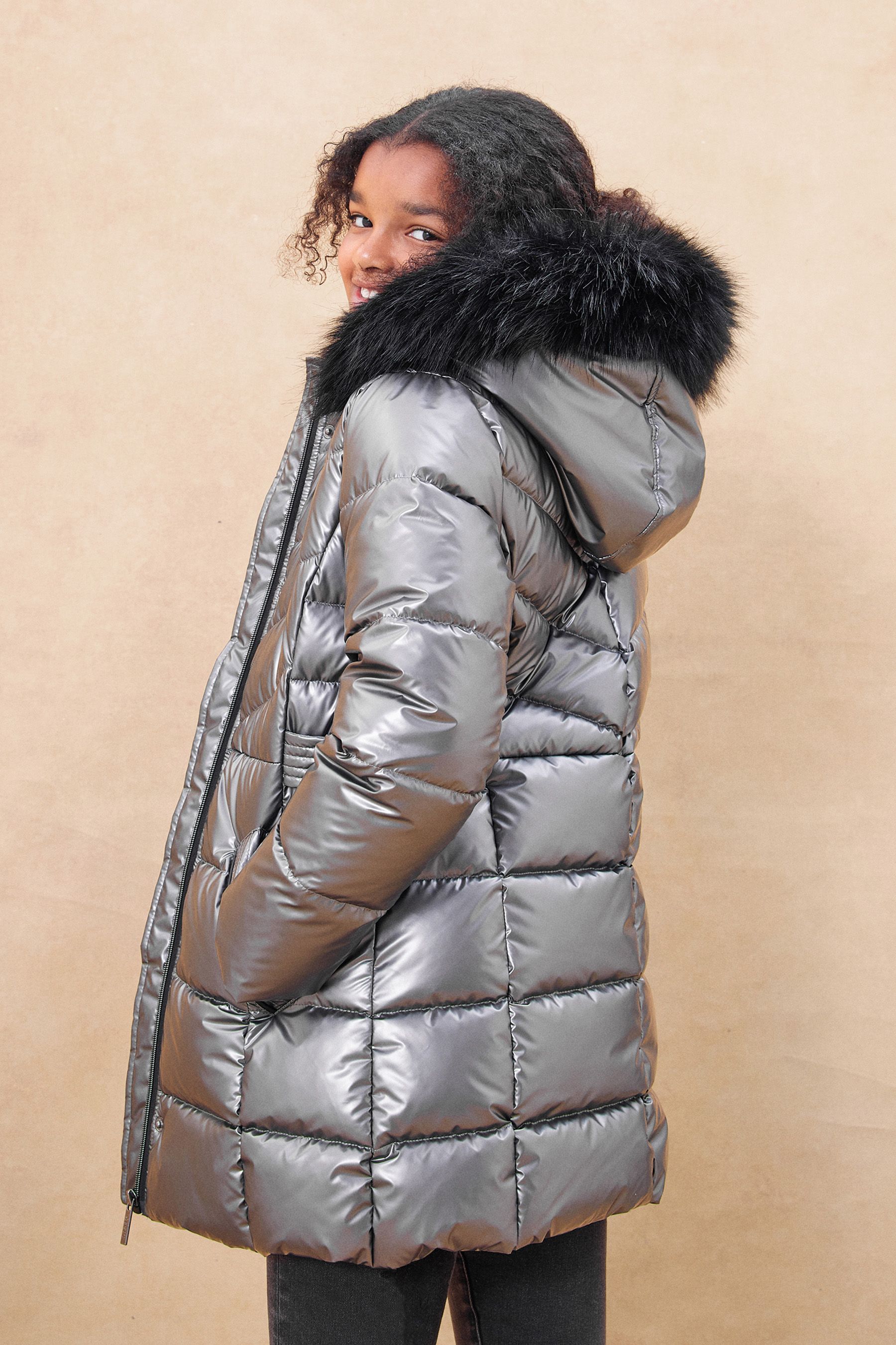 A line padded coat discount