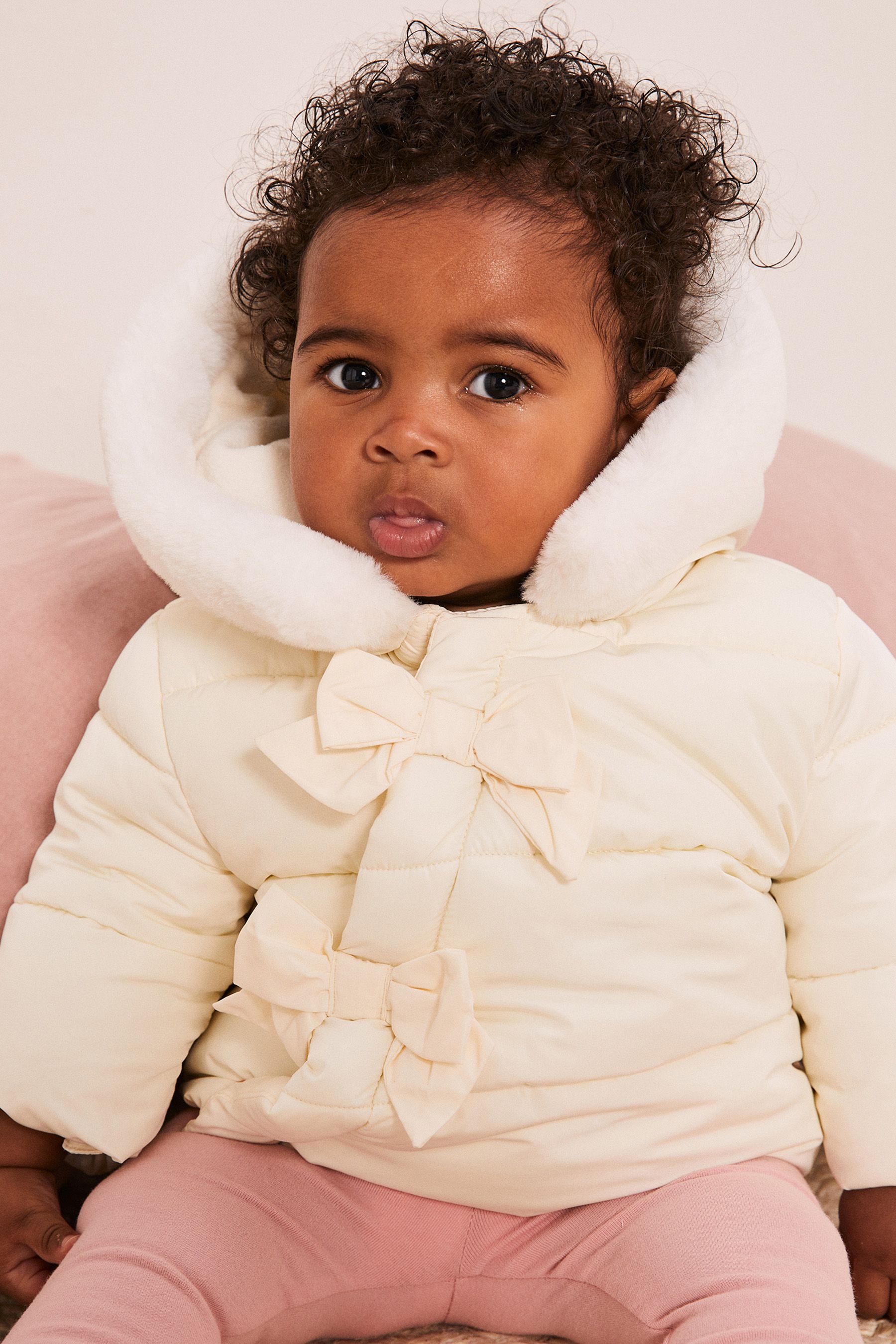 Buy Lipsy White Baby Coat from Next Luxembourg
