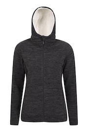 Mountain Warehouse Black Snowdonia Womens Fleece Hoodie - Image 1 of 6