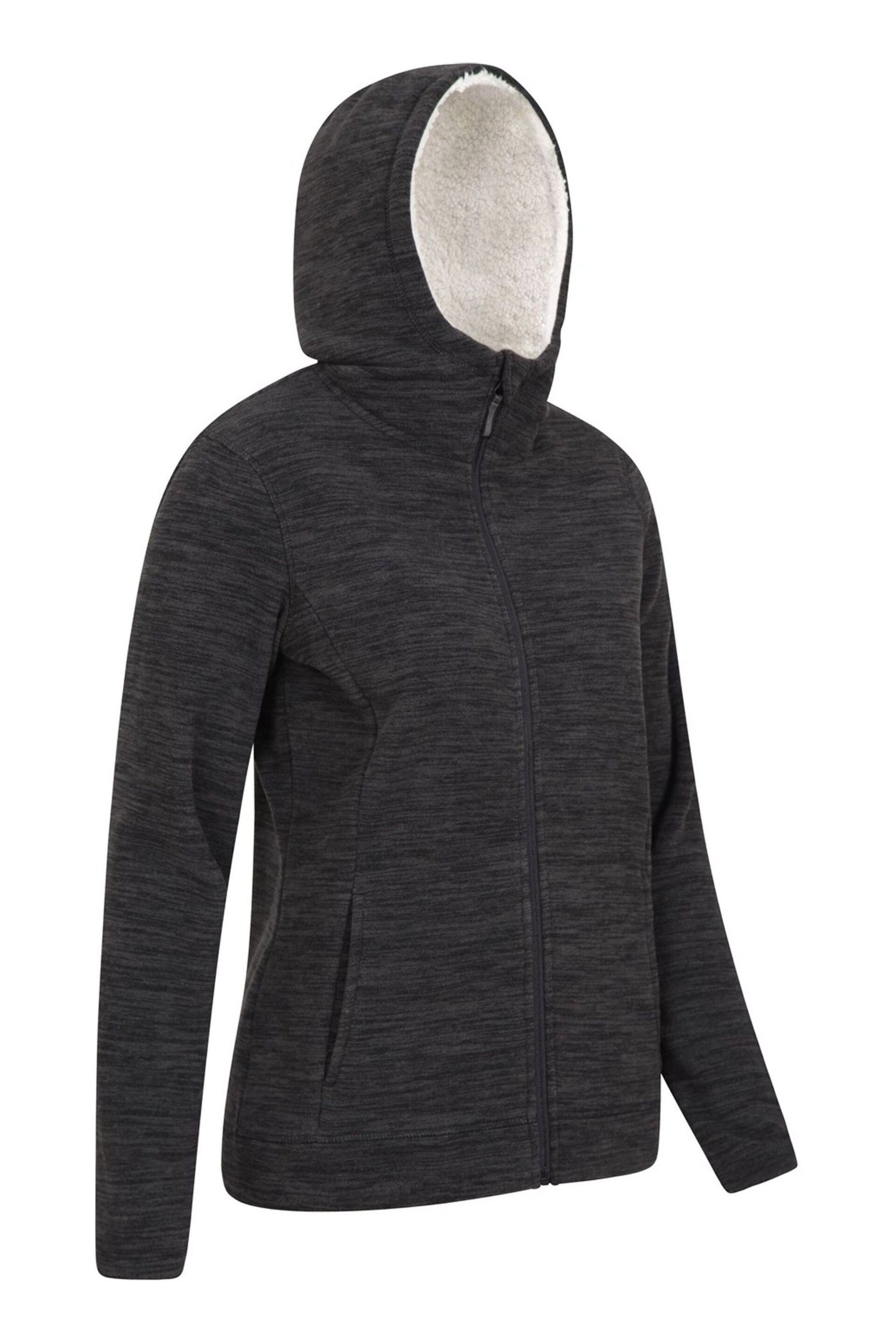 Mountain Warehouse Black Snowdonia Womens Fleece Hoodie - Image 2 of 6