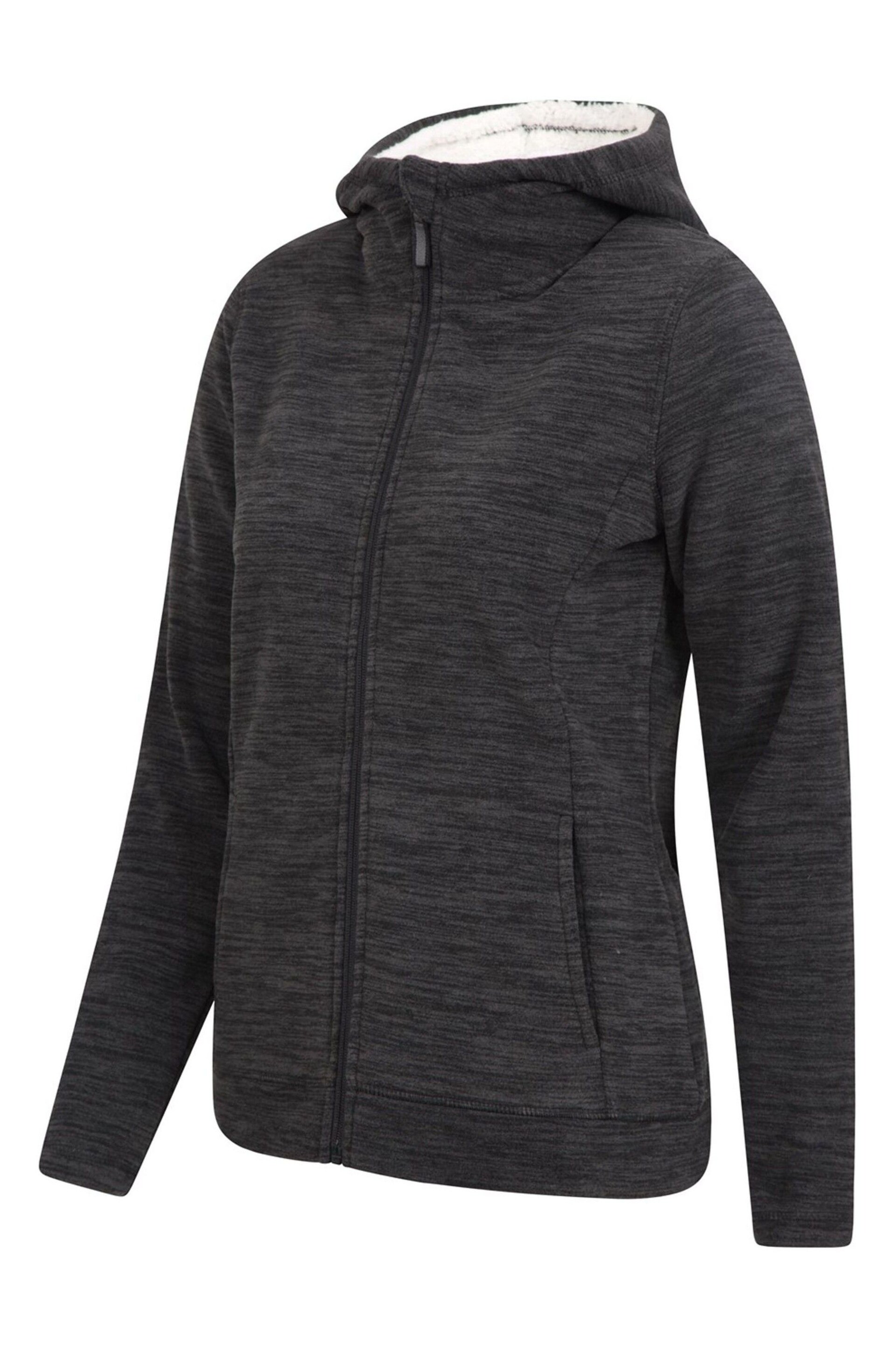 Mountain Warehouse Black Snowdonia Womens Fleece Hoodie - Image 4 of 6