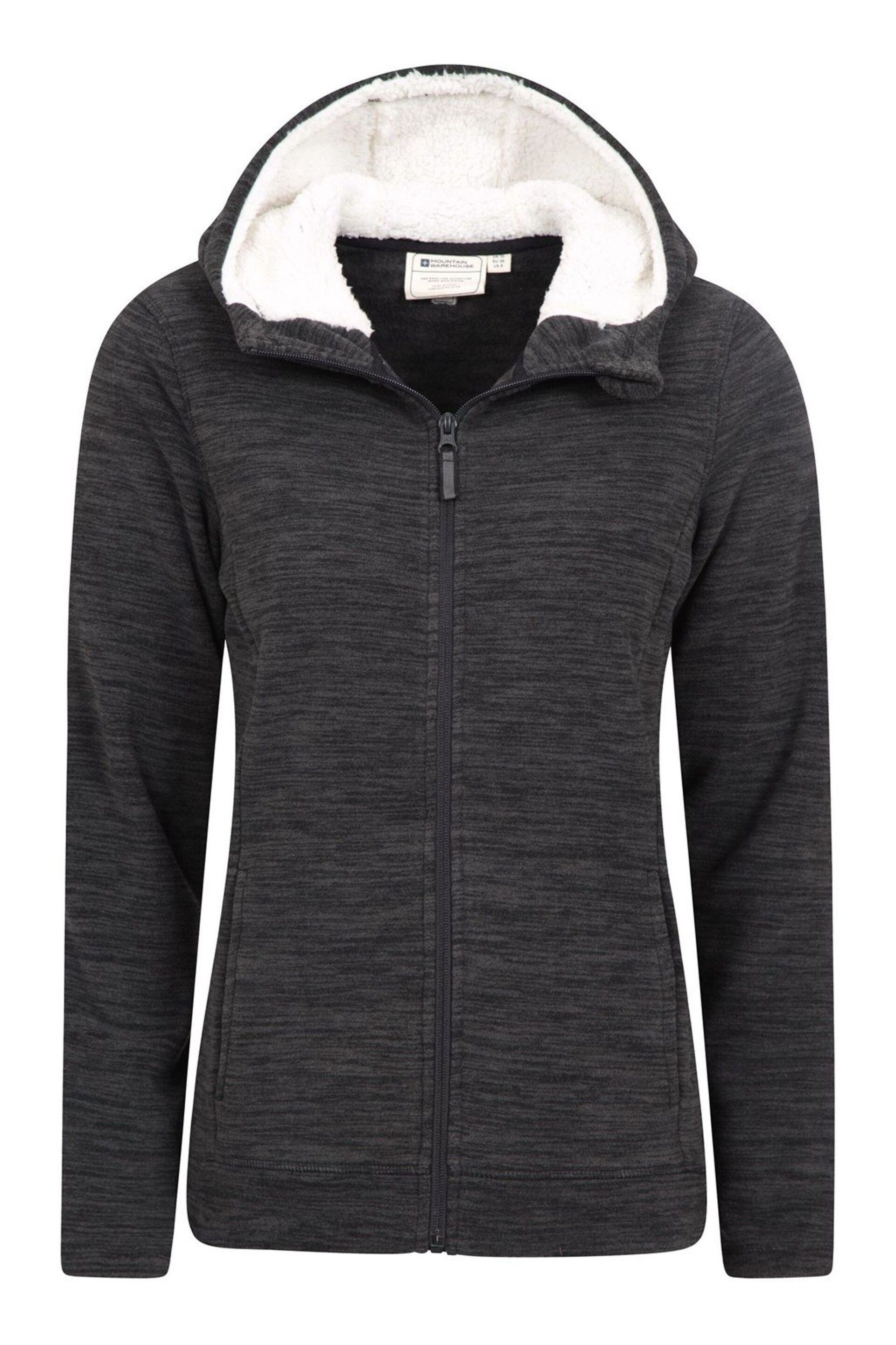 Mountain Warehouse Black Snowdonia Womens Fleece Hoodie - Image 5 of 6