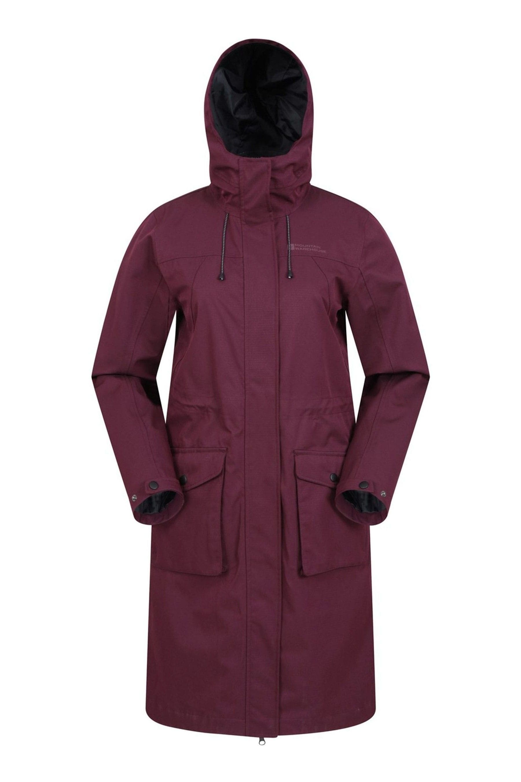 Buy Mountain Warehouse Purple Starnberg Womens Longline Waterproof Jacket from Next Luxembourg