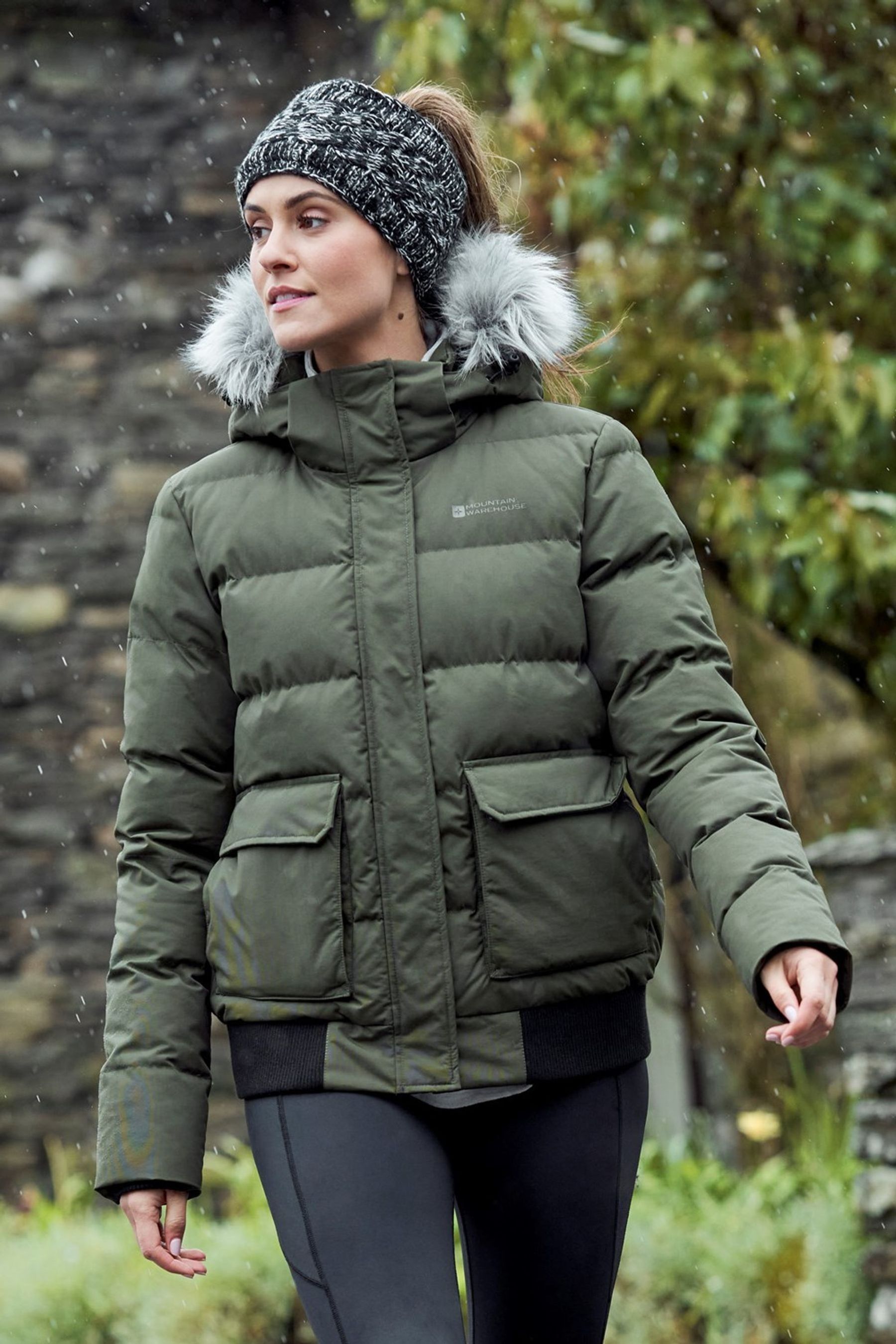 Buy Mountain Warehouse Green Franklin Womens Padded Bomber Jacket from Next Luxembourg