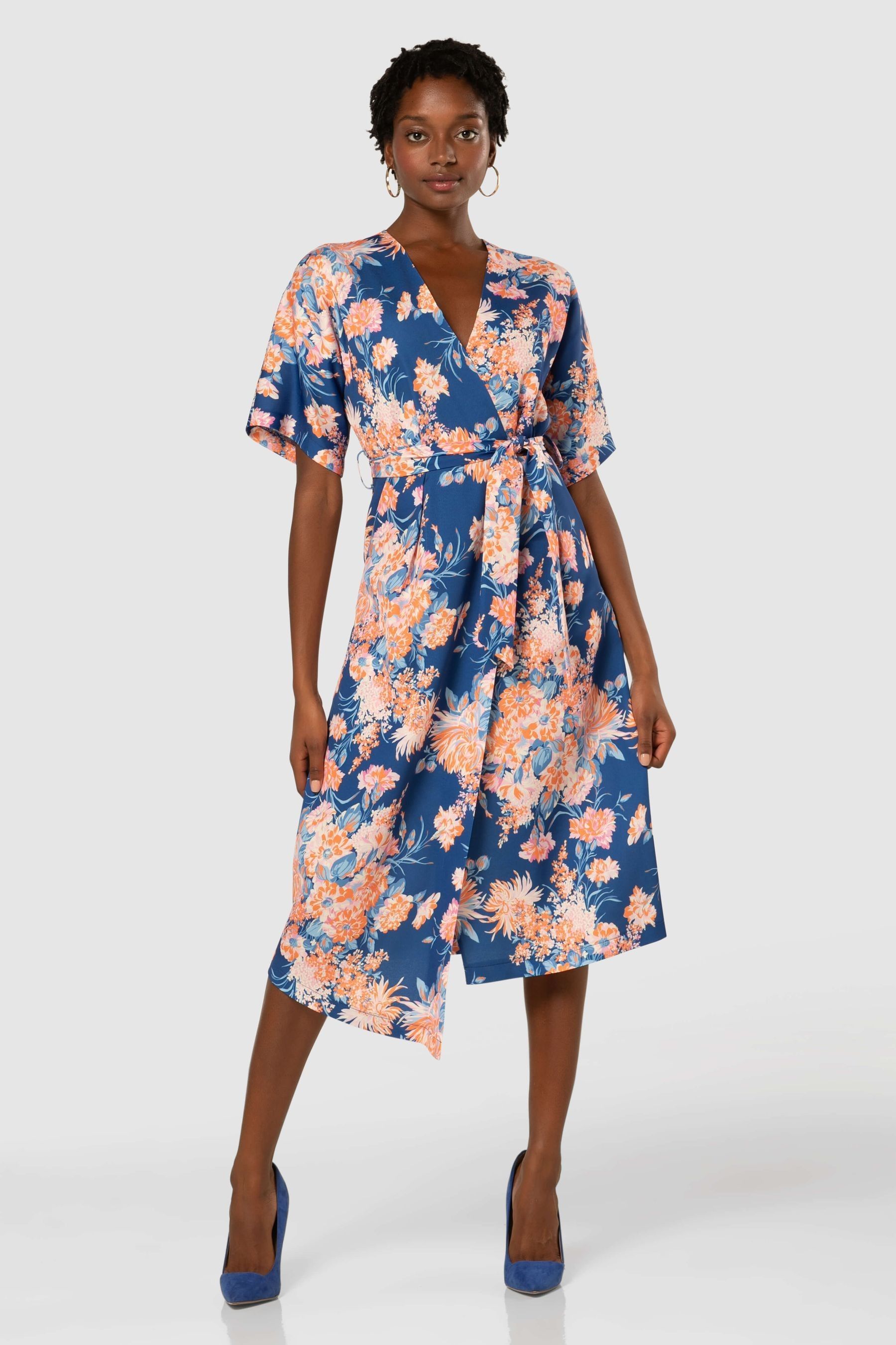 Kimono print dress top