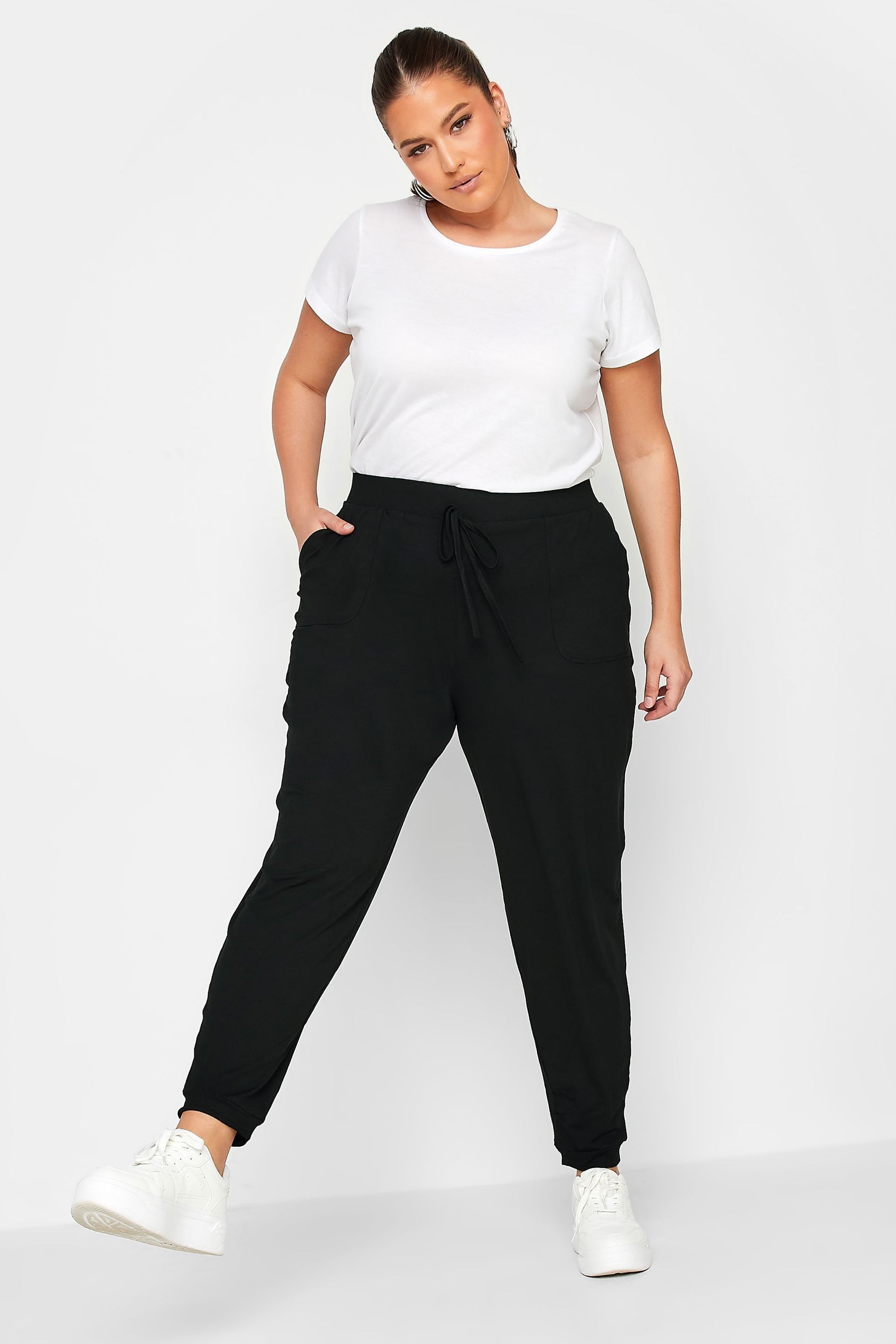 Buy Yours Curve Black Patch Pocket Jogger from Next Luxembourg