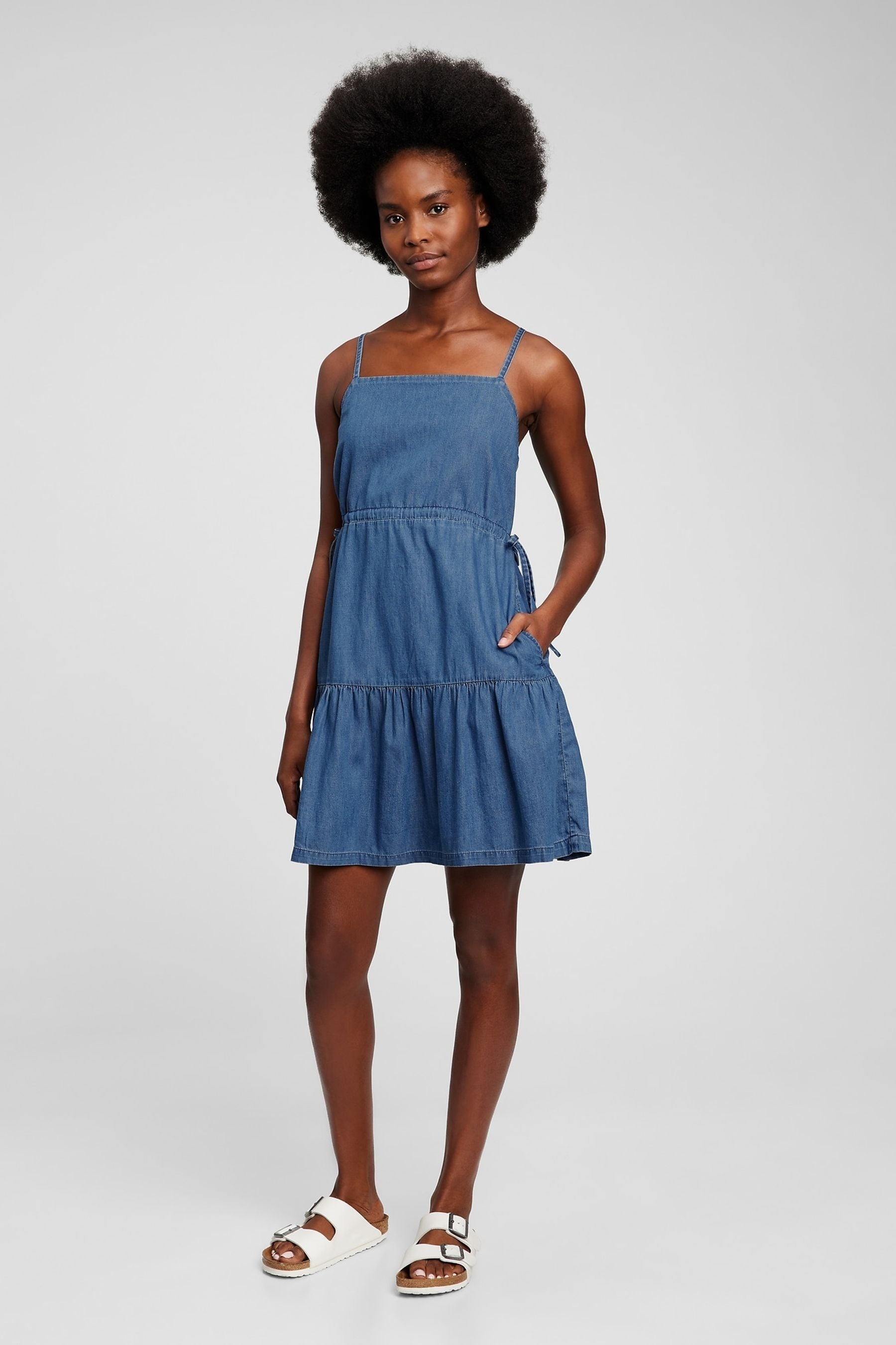 Tiered cami dress online