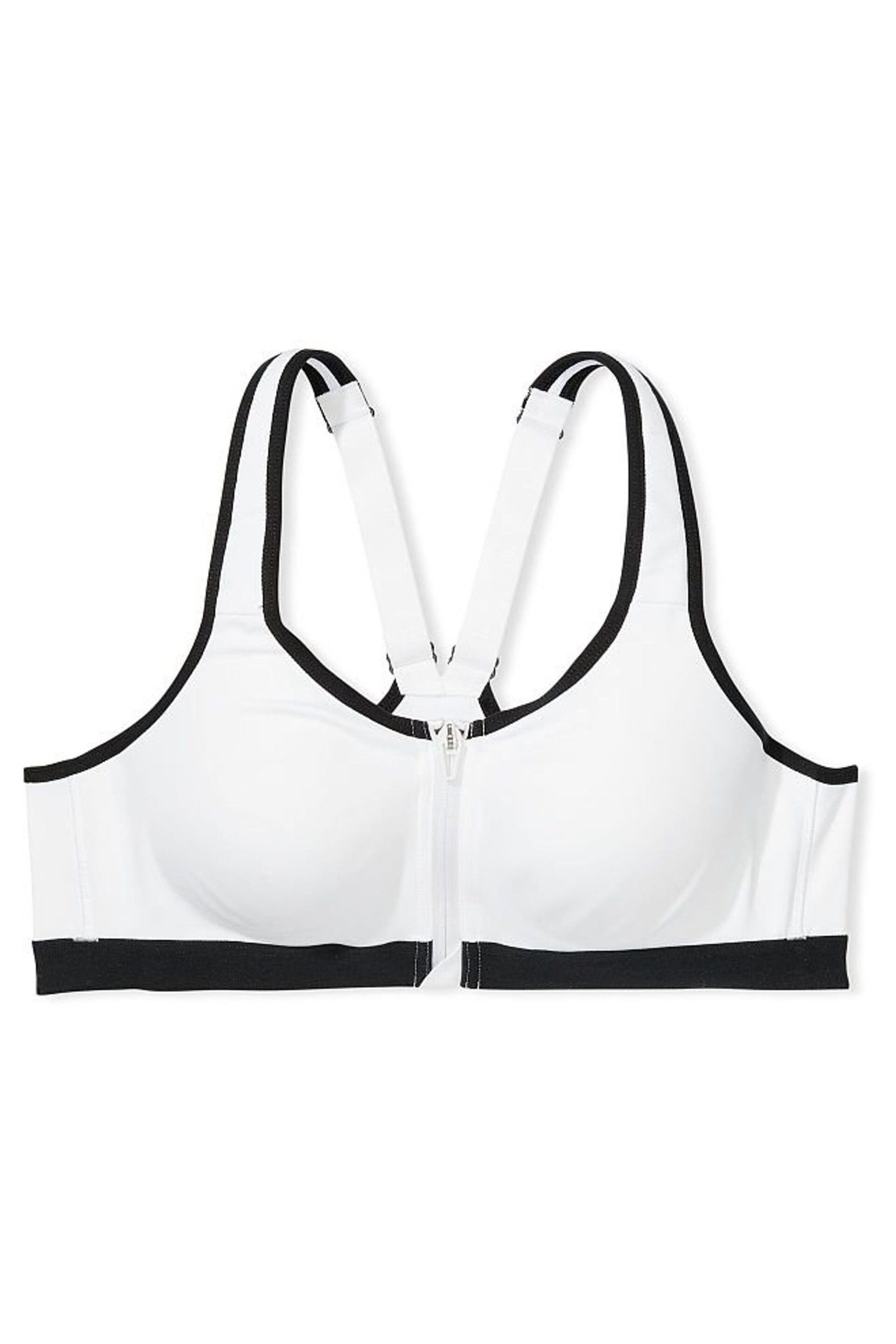 Victoria's Secret White Smooth Front Fastening Wired High Impact Sports Bra - Image 3 of 5