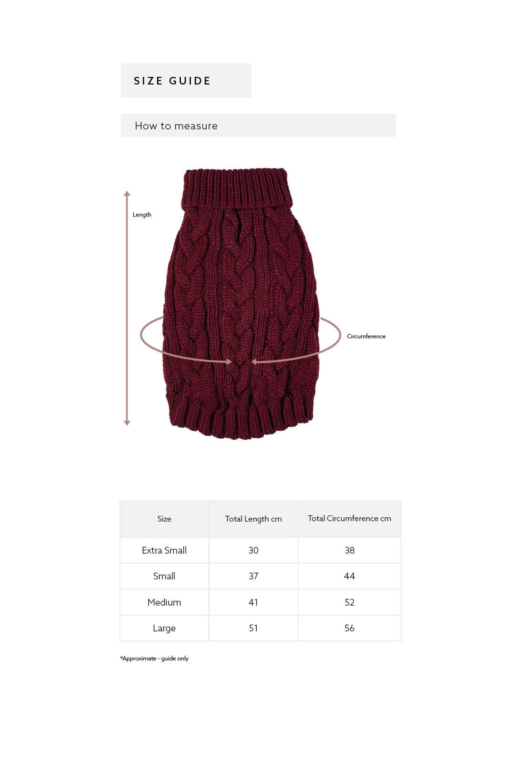 Buy Lipsy Berry Red Super Soft Cable Knit Dog Jumper from Next Luxembourg