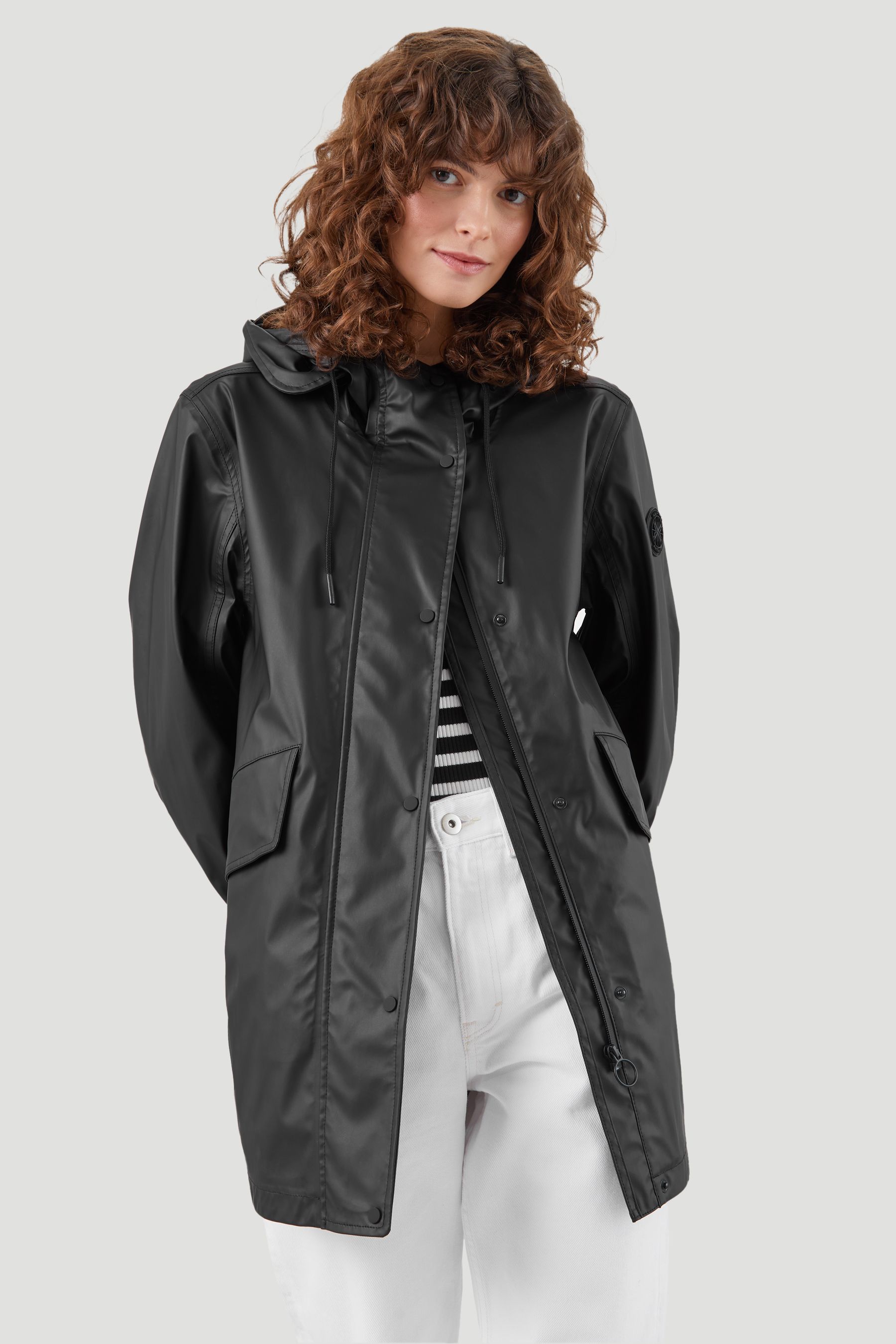 Buy Kaldtvaer Black Natur Waterproof Rain Coat from Next Luxembourg