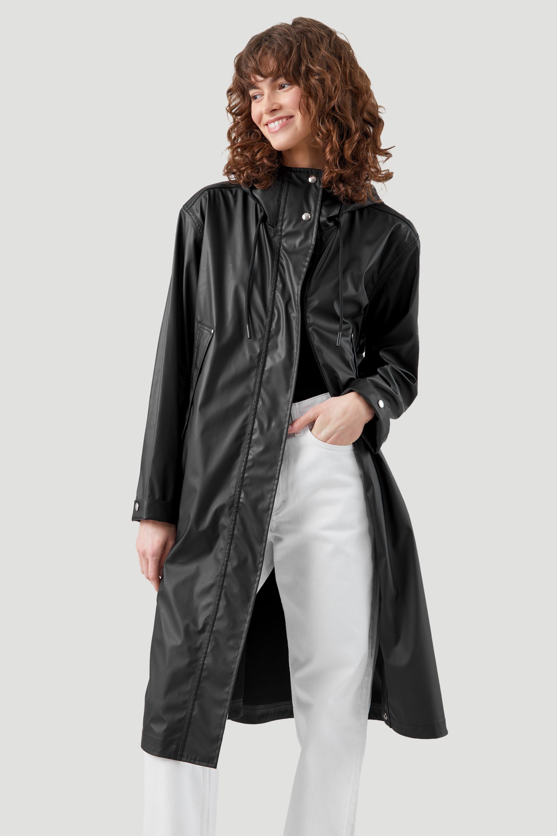 Buy Kaldtvaer Black Torr Longline Waterproof Raincoat from Next Luxembourg