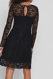 VILA Black Sleeveless Lace And Tulle Maxi Dress - Image 2 of 5