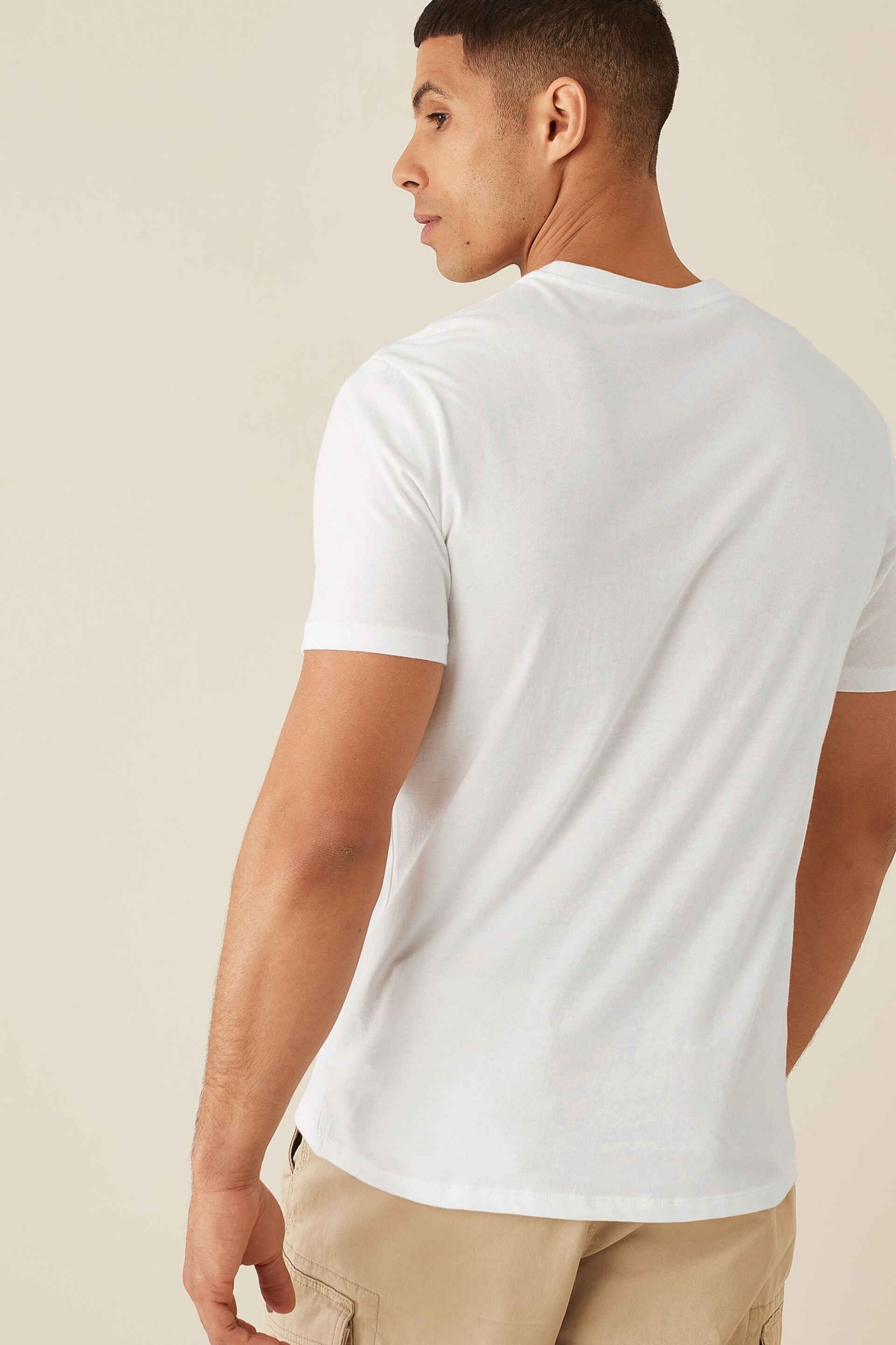 Gap White Logo Short Sleeve Crew Neck T Shirt - Image 2 of 8