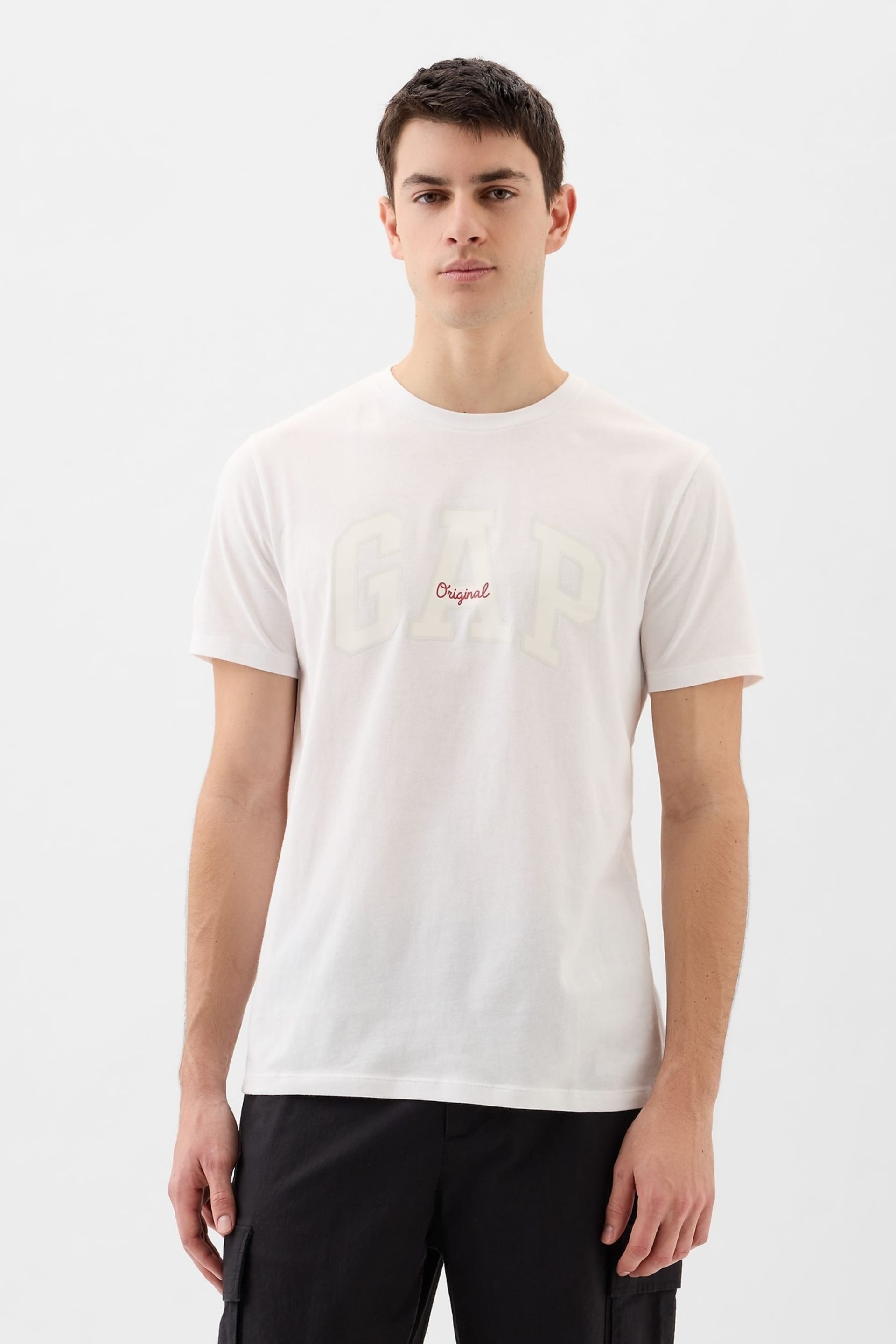 Gap White Logo Short Sleeve Crew Neck T Shirt - Image 4 of 8