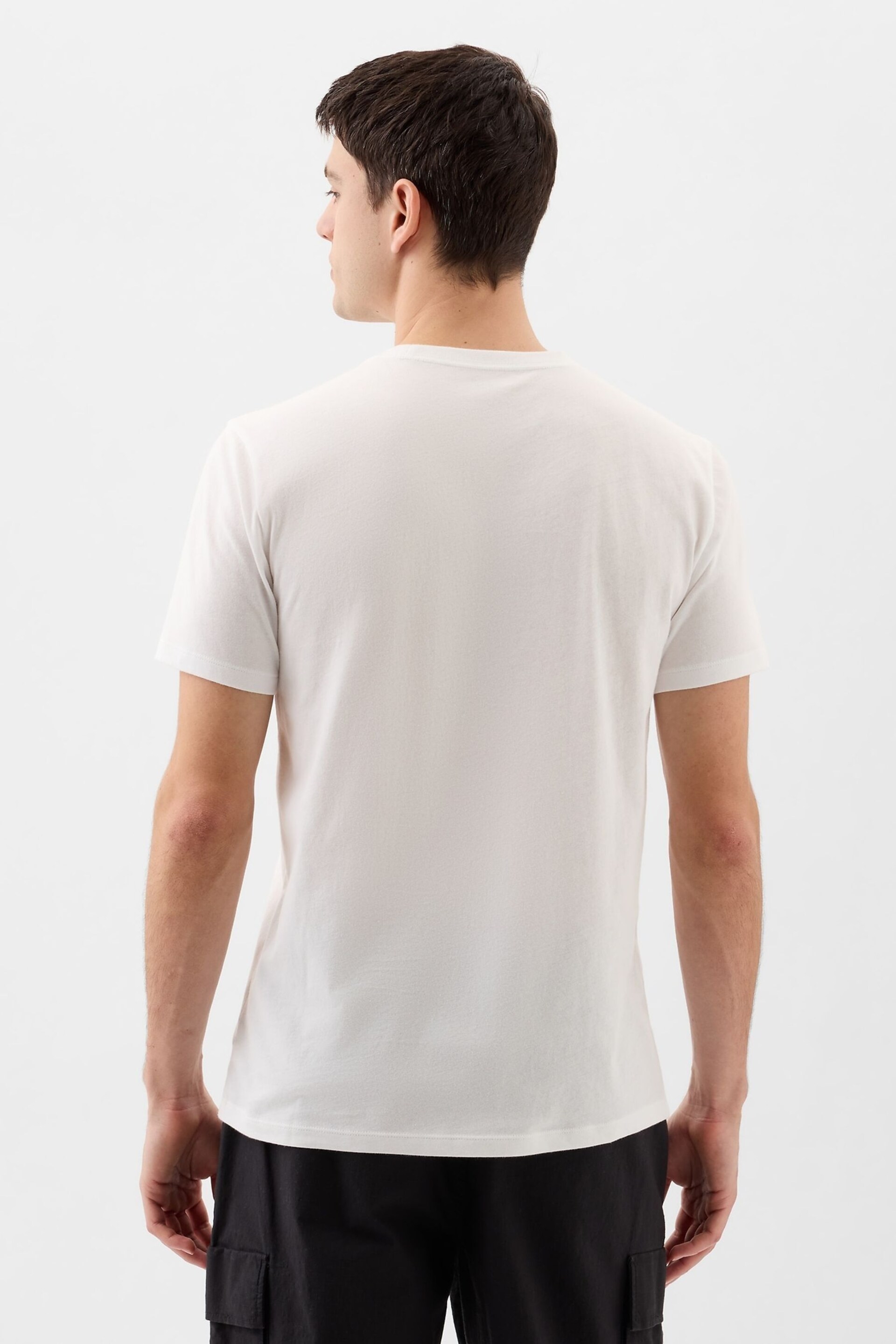 Gap White Logo Short Sleeve Crew Neck T Shirt - Image 5 of 8