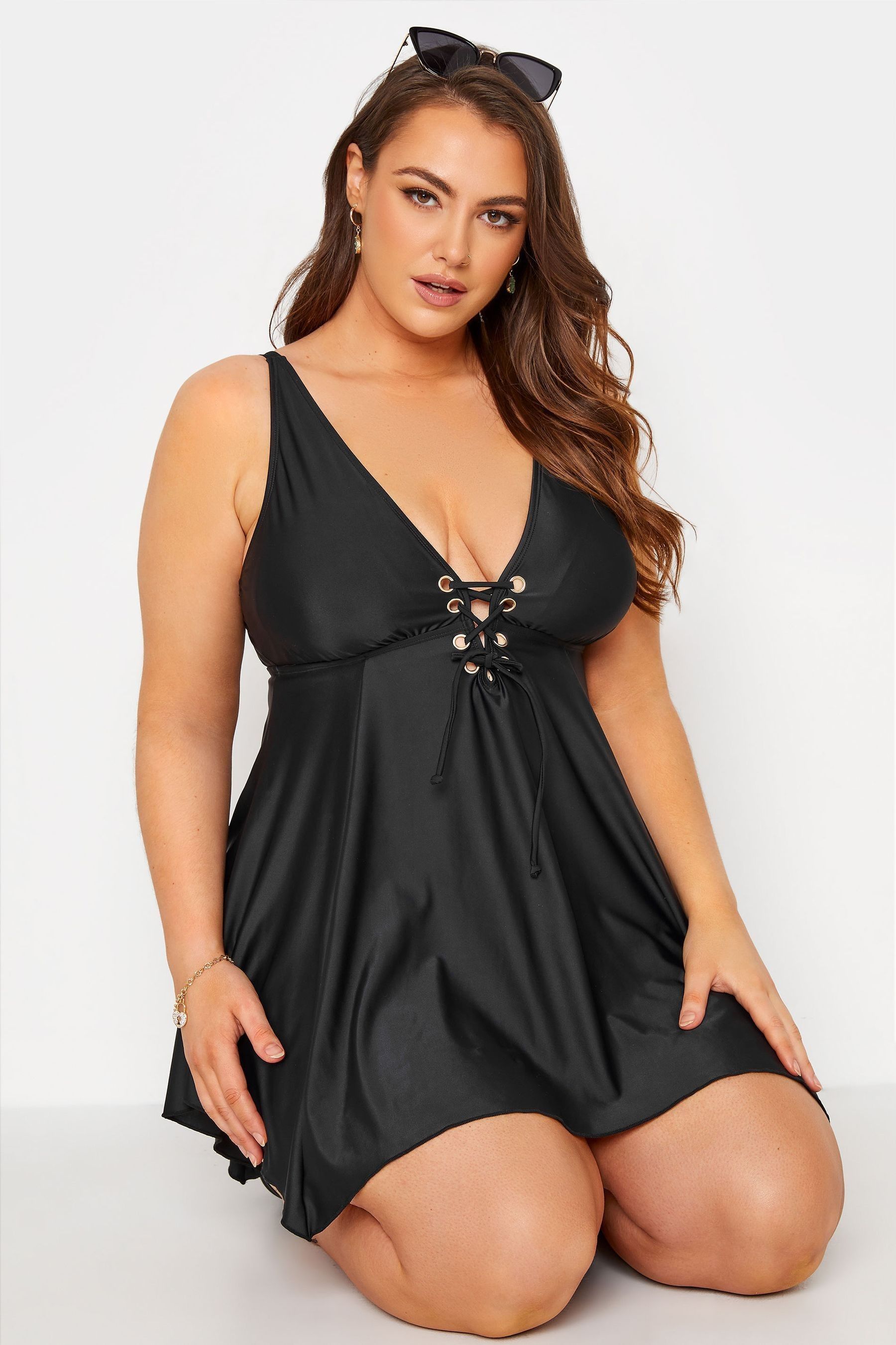 Lace swim dress store