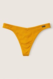 Victoria's Secret PINK Golden Mustard Yellow Cotton Thong Knickers - Image 1 of 1