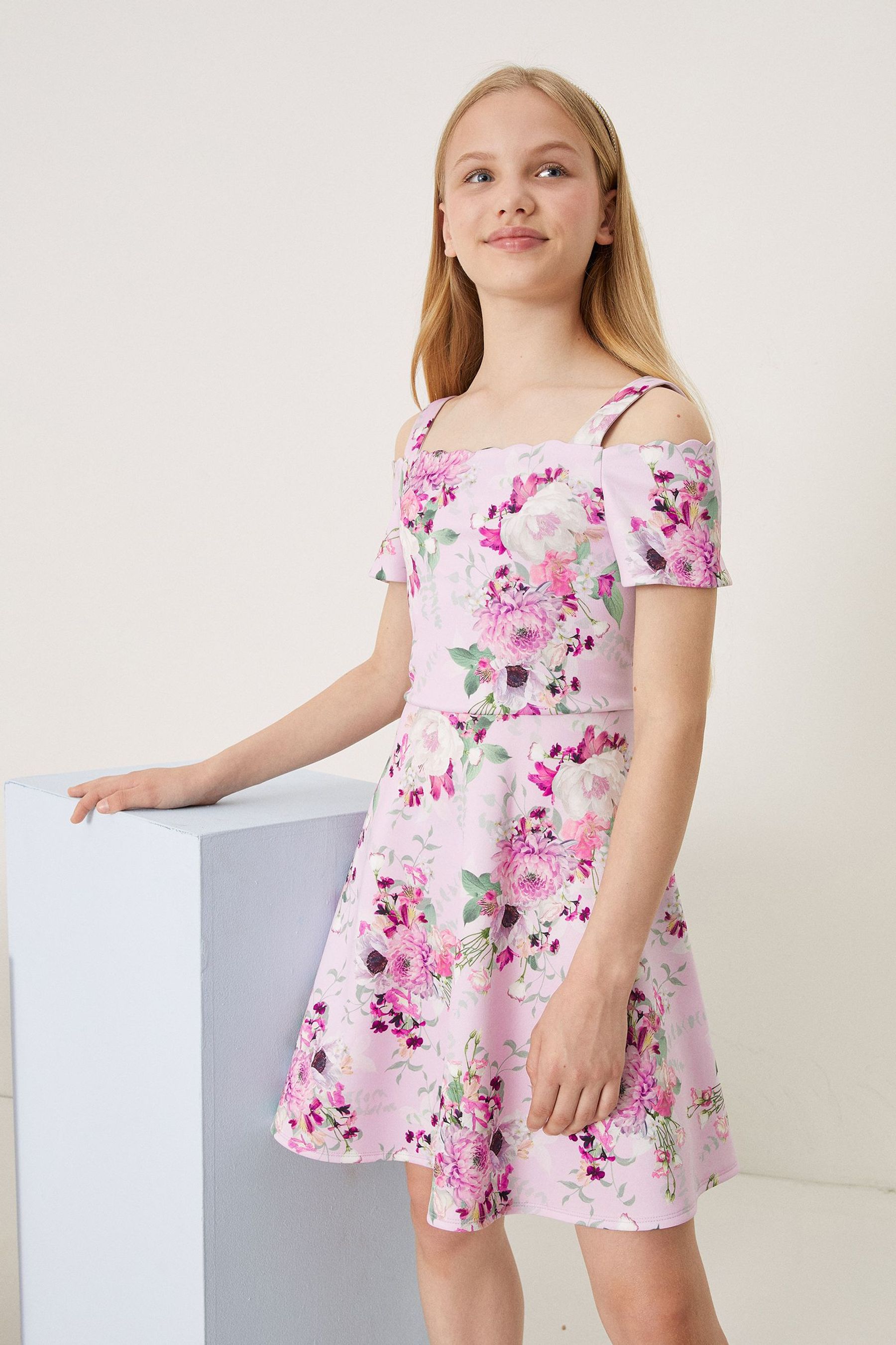 Lipsy purple floral dress sale