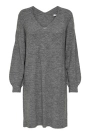 JDY Grey V-Neck Knitted Jumper Dress - Image 5 of 5