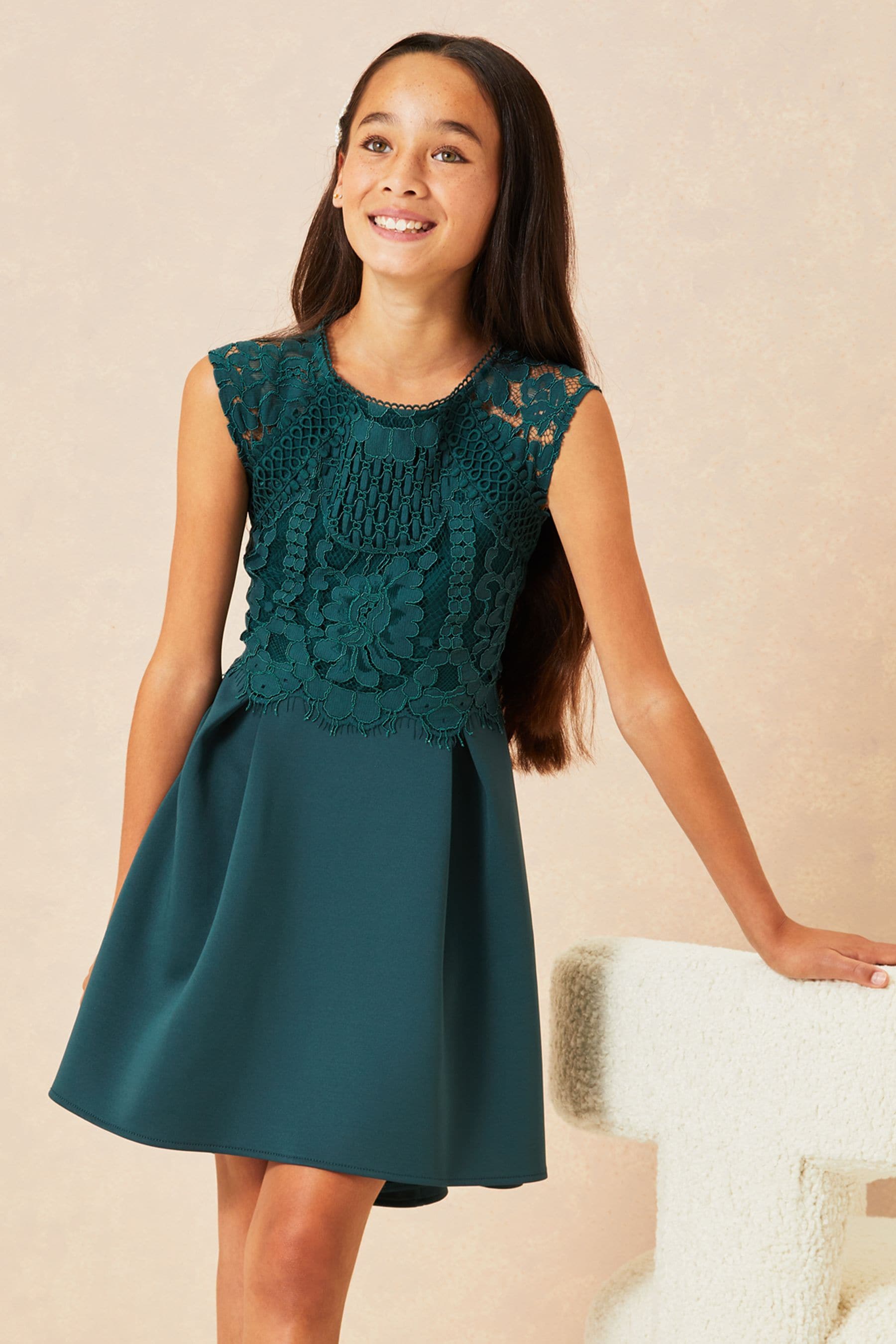 Next teal lace dress outlet