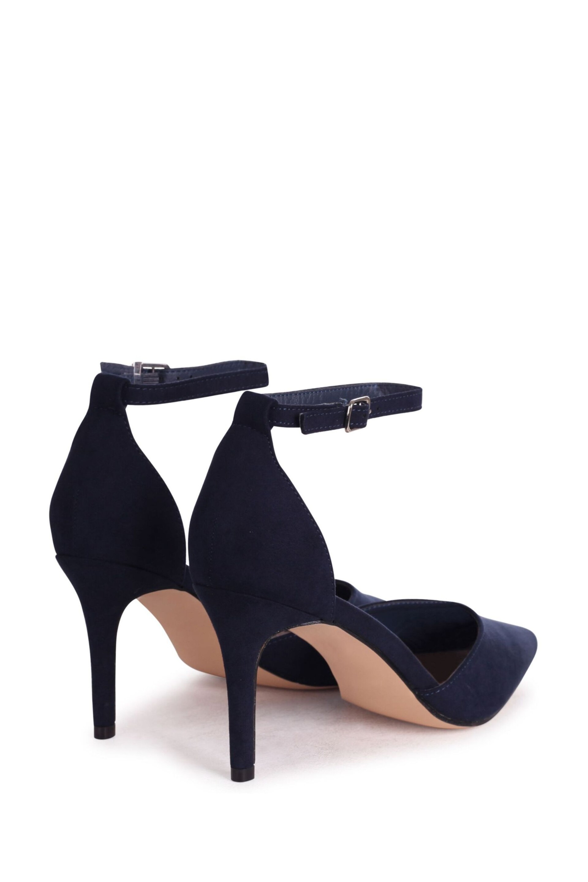 Linzi Blue Maci Stiletto Court Heel With Ankle Strap - Image 4 of 4