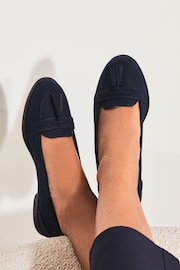 Lipsy Navy Wide FIt Tassel Loafer - Image 3 of 4